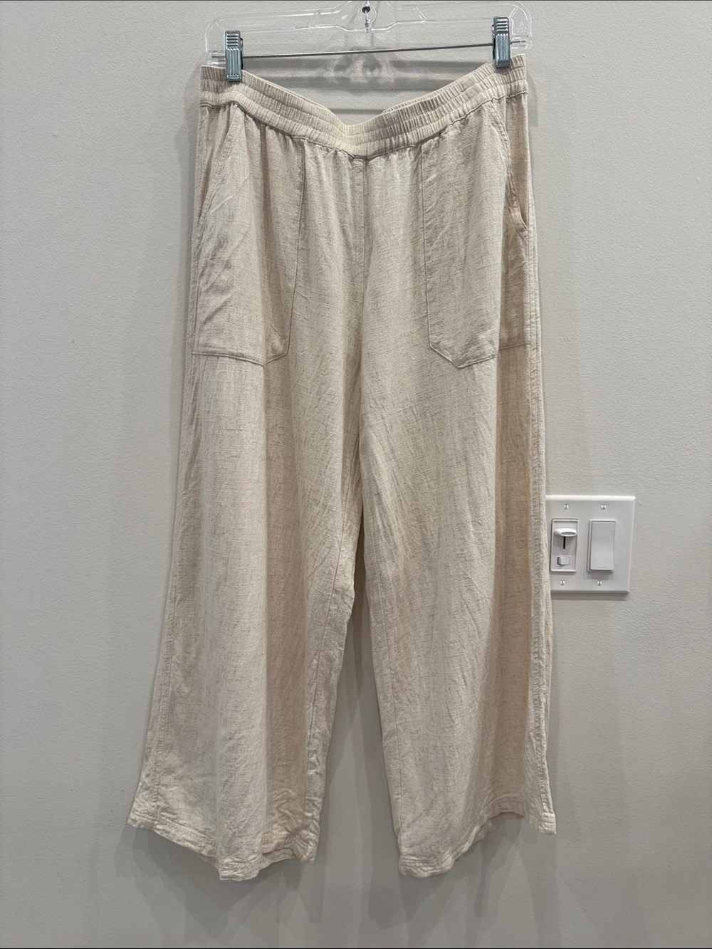 Lilla P Linen/Rayon Wide Leg Pants size M